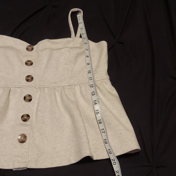 NWOT Anthropologie Peplum Tank - Picture 6 of 8